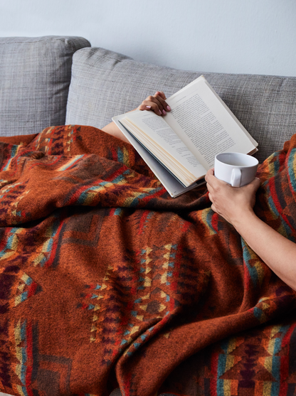 Ultra Soft Chocolate Brown Southwest Handmade Throw Blanket