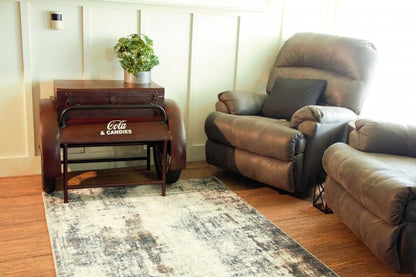 27" Maroon Steel End Table HomeRoots