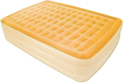 Dreamy Golden Inflatable Queen Size Air Mattress HomeRoots