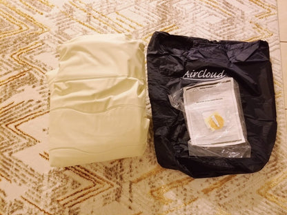Dreamy Golden Inflatable Queen Size Air Mattress HomeRoots