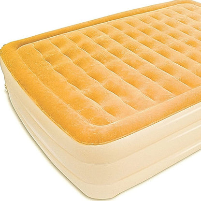 Dreamy Golden Inflatable Queen Size Air Mattress HomeRoots