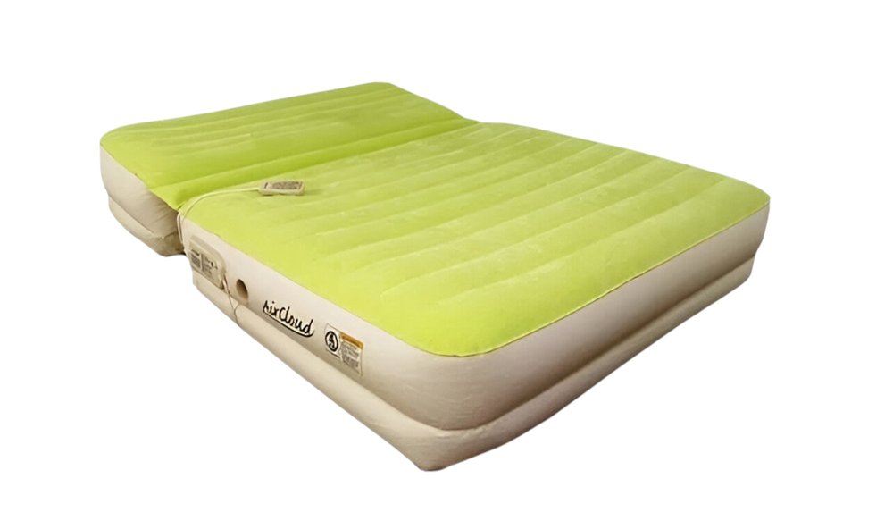 Incline Adjustable Moss Green Inflatable Queen Size Air Mattress HomeRoots