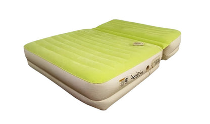 Incline Adjustable Moss Green Inflatable Queen Size Air Mattress HomeRoots