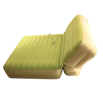 Incline Adjustable Moss Green Inflatable Queen Size Air Mattress HomeRoots