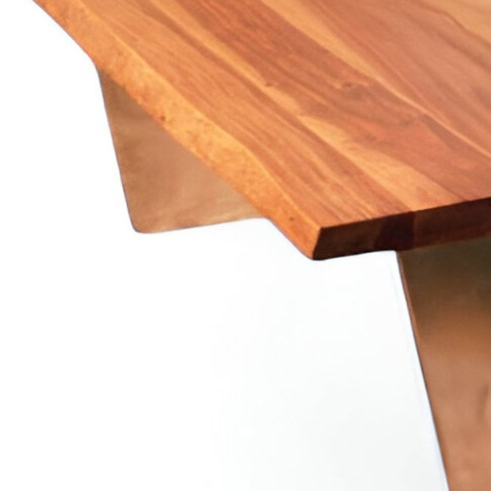 31" Natural Solid Wood Live Edge Coffee Table HomeRoots