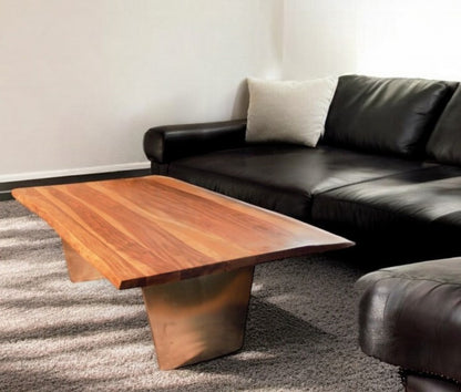 31" Natural Solid Wood Coffee Table