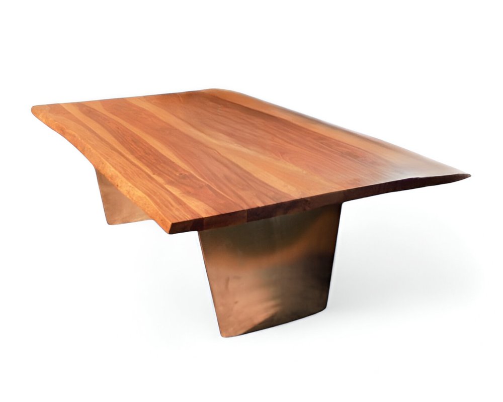 31" Natural Solid Wood Live Edge Coffee Table HomeRoots