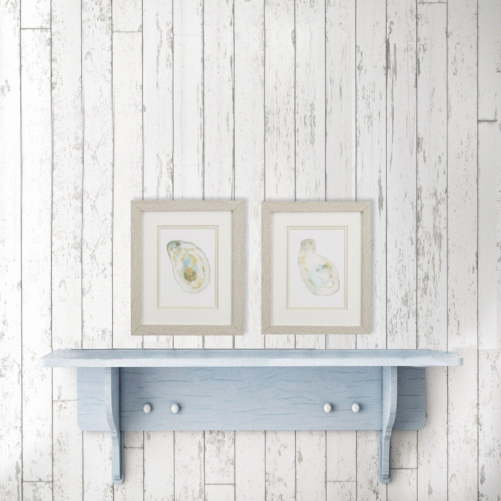 Set Of Two Oyster Brown Framed Wall Art HomeRoots