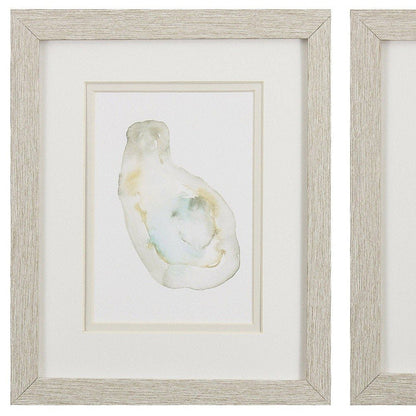 Set Of Two Oyster Brown Framed Wall Art HomeRoots
