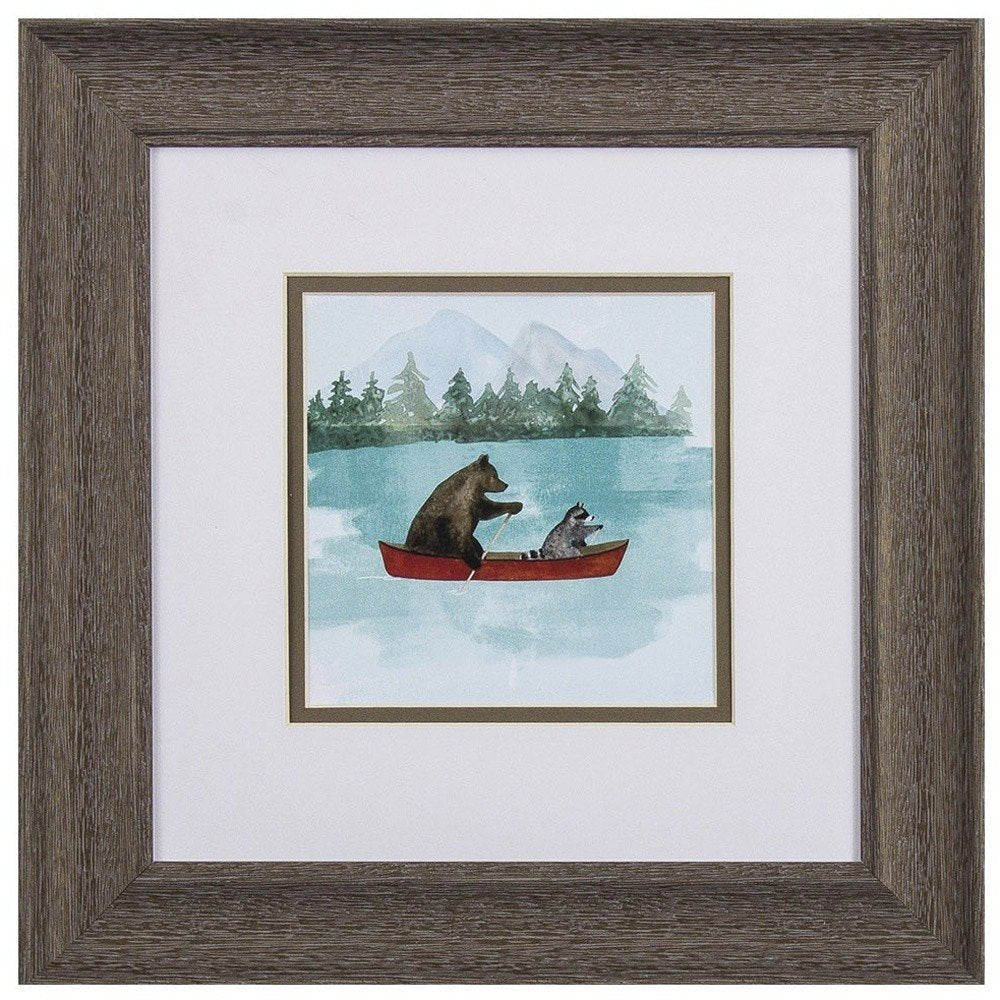 Set Of Two Bear Lake Brown Framed Print Wall Art HomeRoots