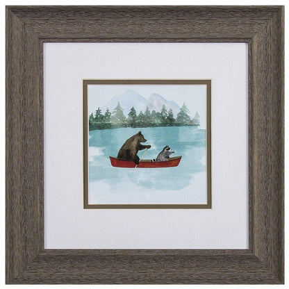 Set Of Two Bear Lake Brown Framed Print Wall Art HomeRoots