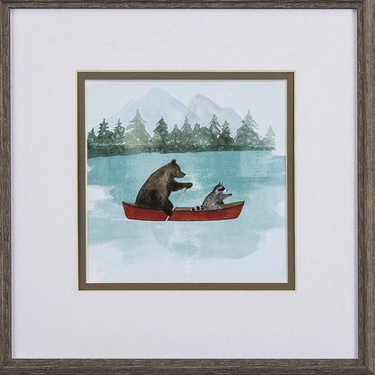 Set Of Two Bear Lake Brown Framed Print Wall Art HomeRoots