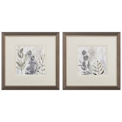 Set Of Two Shadow Woods Bronze Framed Wall Art