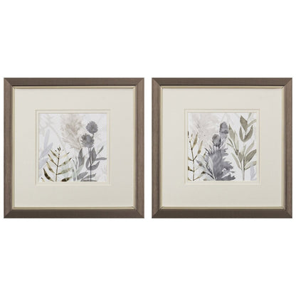 Set Of Two Shadow Woods Bronze Framed Wall Art