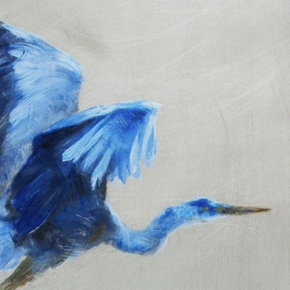 Set of Two Blue Heron Framed Art — view 4