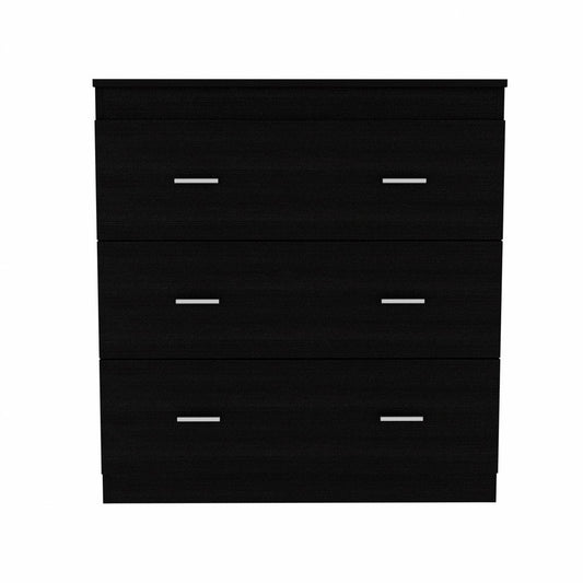 31" Black Three Drawer Dresser HomeRoots