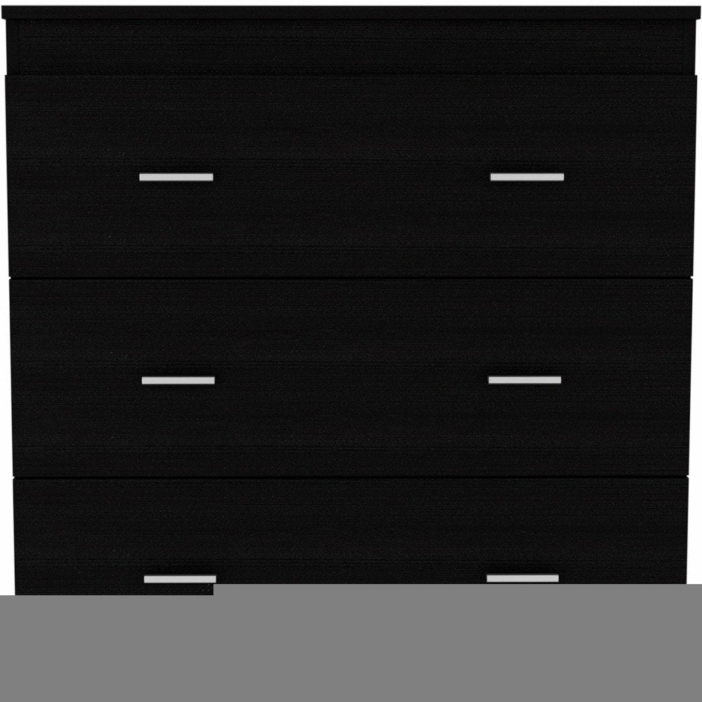 31" Black Three Drawer Dresser HomeRoots