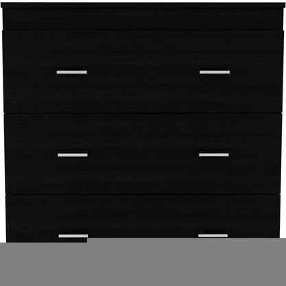31" Black Three Drawer Dresser HomeRoots