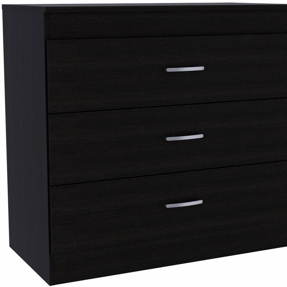 31" Black Three Drawer Dresser - FurniFindUSA