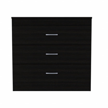 31" Black Three Drawer Dresser - FurniFindUSA