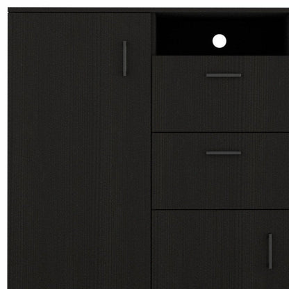 55" Black Two Drawer Dresser HomeRoots