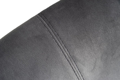 Gray and Gold Upholstered Fabric Wing Back Dining Side Chair HomeRoots