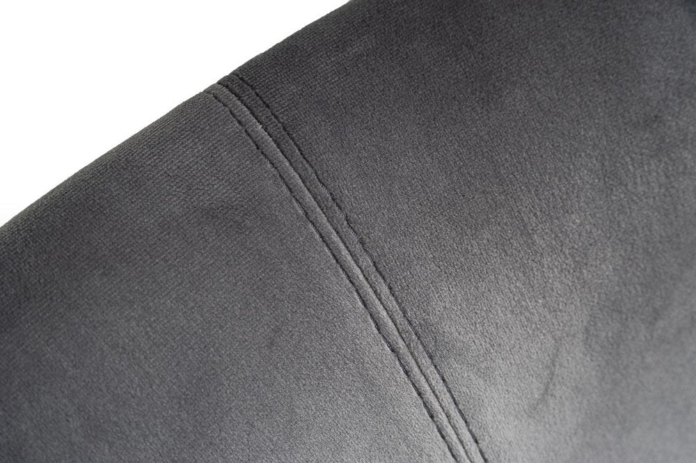 Gray and Gold Upholstered Fabric Wing Back Dining Side Chair HomeRoots