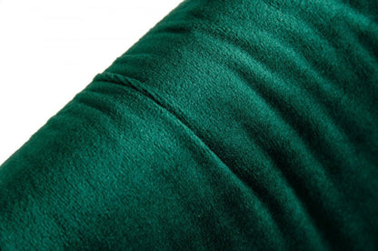 Set of Two Green and Black Upholstered Fabric Dining Side Chairs HomeRoots
