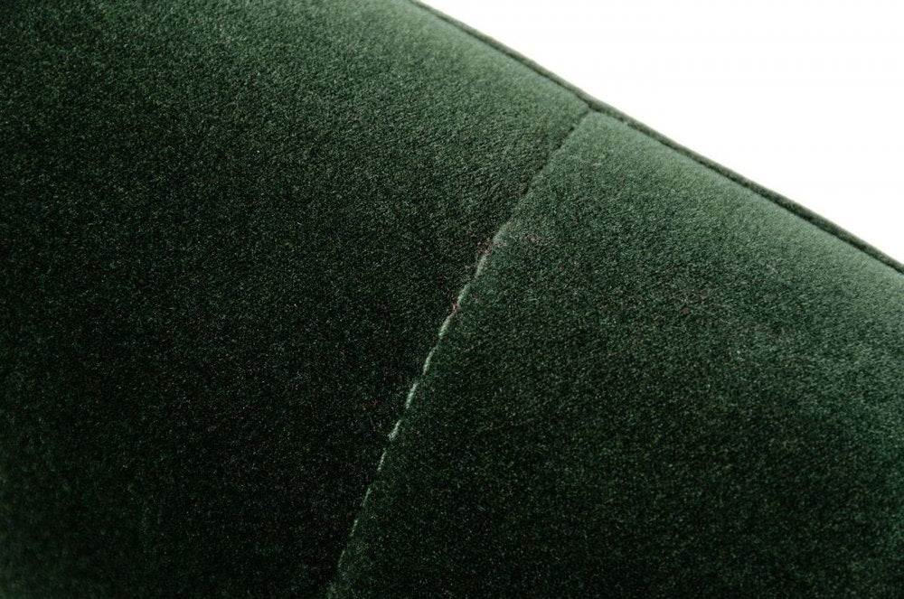 Green Upholstered Velvet Dining Arm Chair — view 5