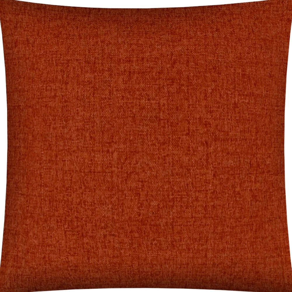 17" Brick Red Indoor Outdoor Throw Pillow Cover