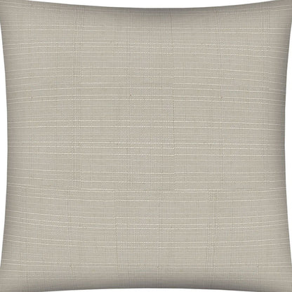 17" Tan Indoor Outdoor Throw Pillow Cover