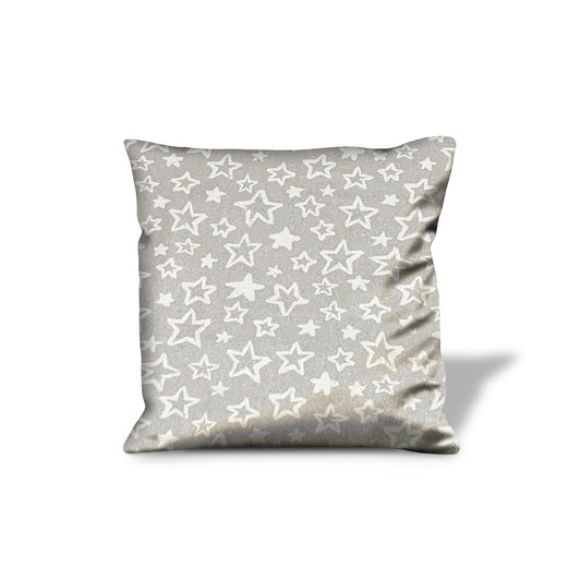 14" X 20" Silver Zippered 100% Cotton Lumbar Pillow Cover