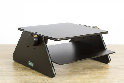 Modern Black Adjustable Three Level Ergonomic Monitor Stand HomeRoots