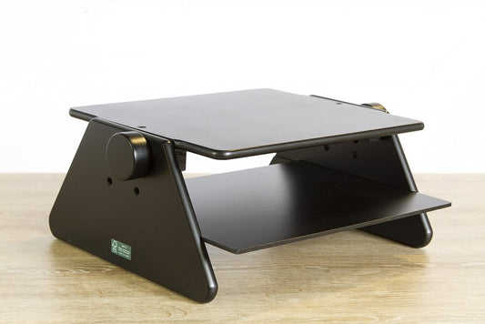 Modern Black Adjustable Three Level Ergonomic Monitor Stand HomeRoots