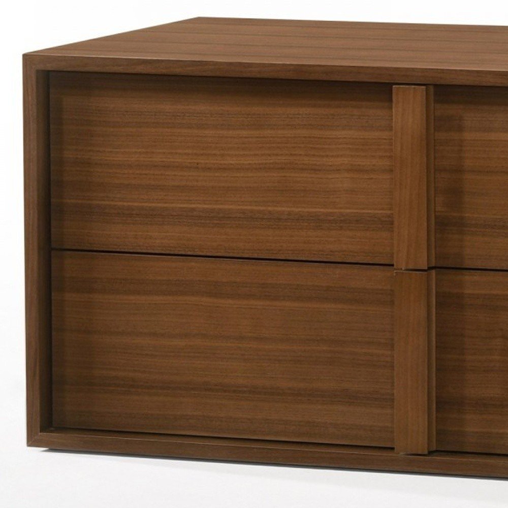 19" Solid Wood and Wood Two Drawer Nightstand HomeRoots