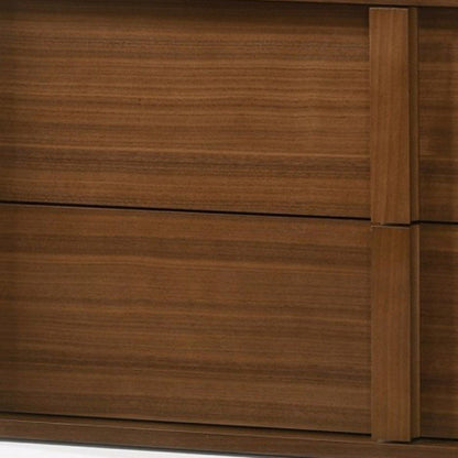 19" Solid Wood and Wood Two Drawer Nightstand HomeRoots
