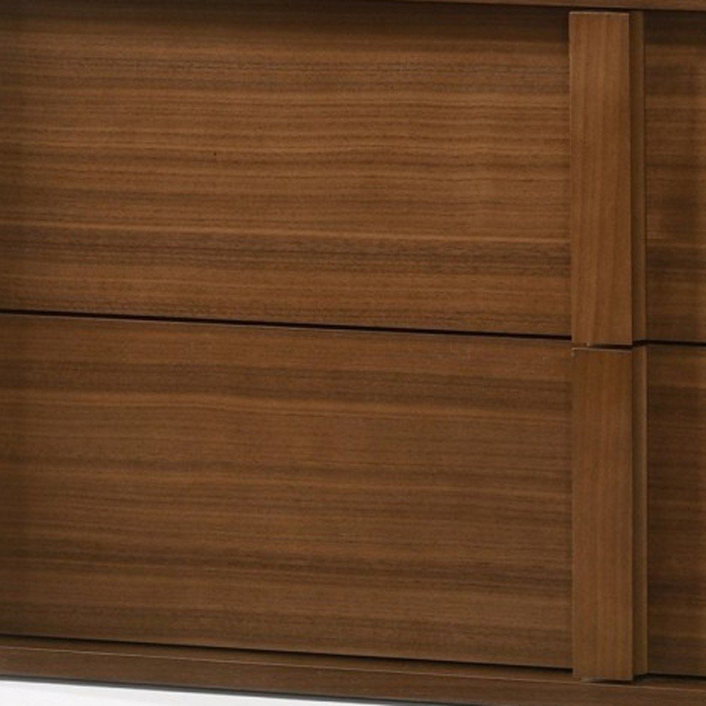 19" Solid Wood and Wood Two Drawer Nightstand HomeRoots