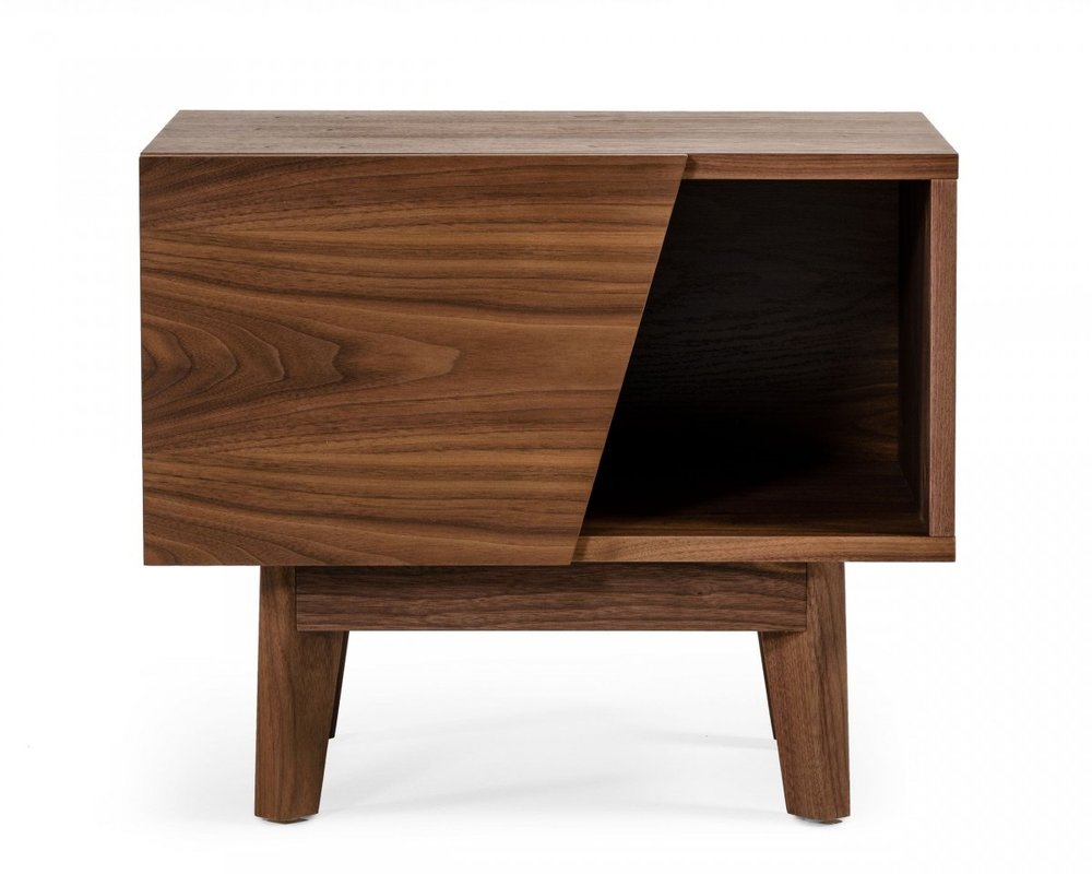 24" Wood One Drawer Nightstand HomeRoots