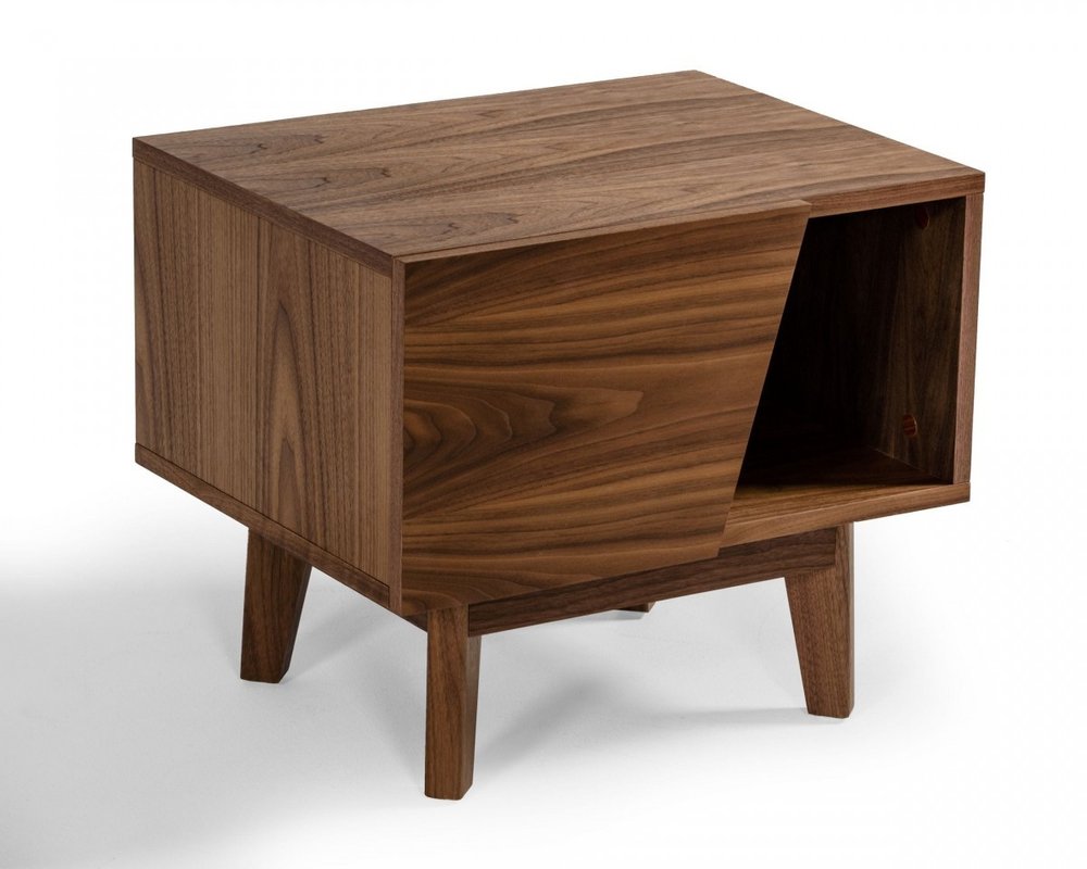 24" Wood One Drawer Nightstand HomeRoots