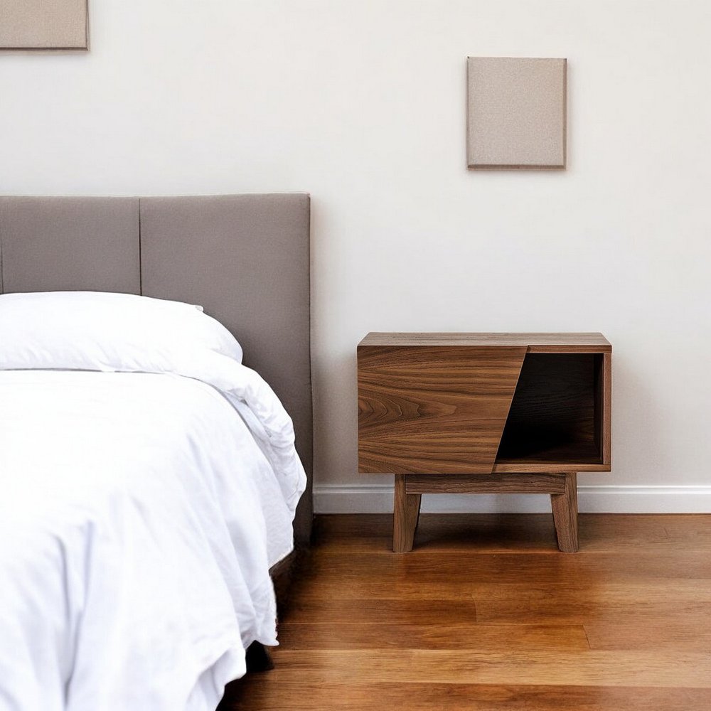 24" Wood One Drawer Nightstand HomeRoots