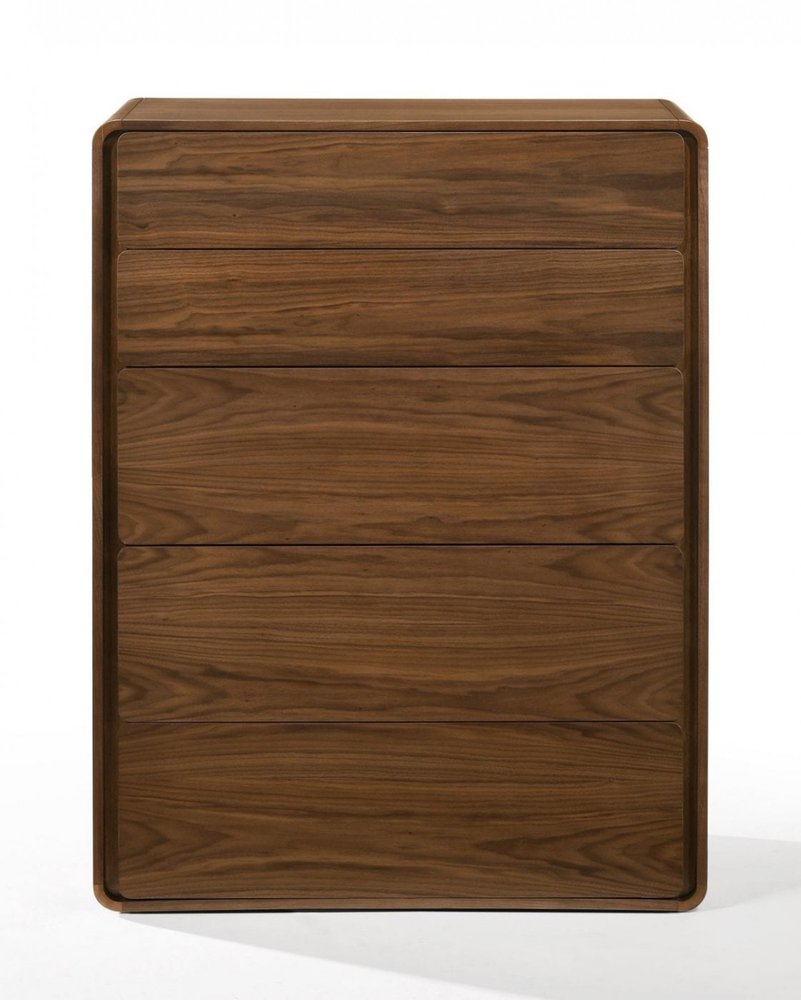 59" Walnut Solid Wood Six Drawer Double Dresser — view 7