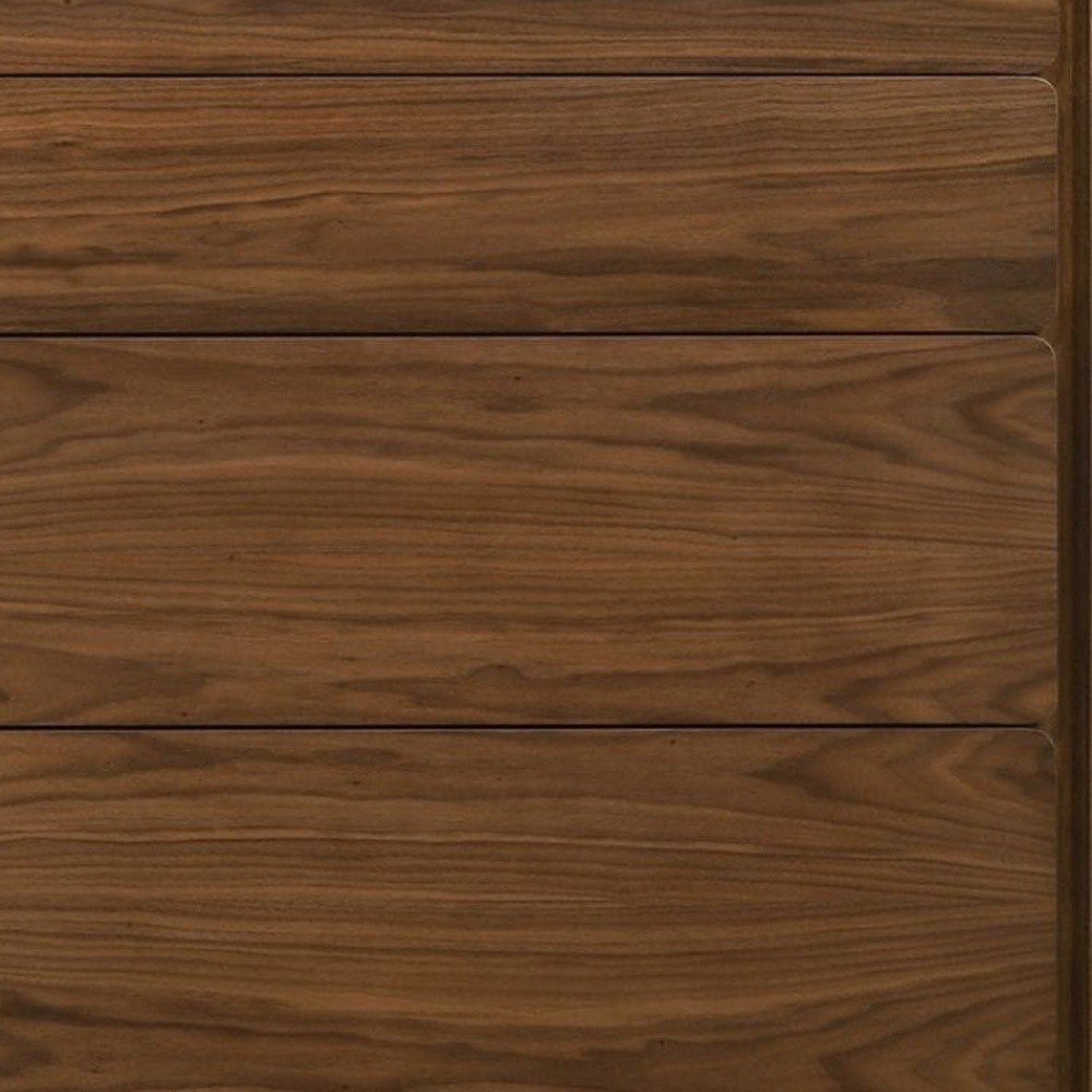 59" Walnut Solid Wood Six Drawer Double Dresser HomeRoots