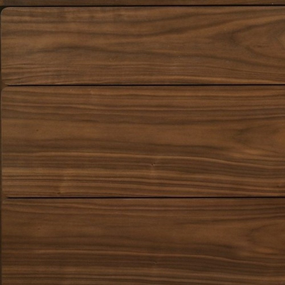 59" Walnut Solid Wood Six Drawer Double Dresser — view 3