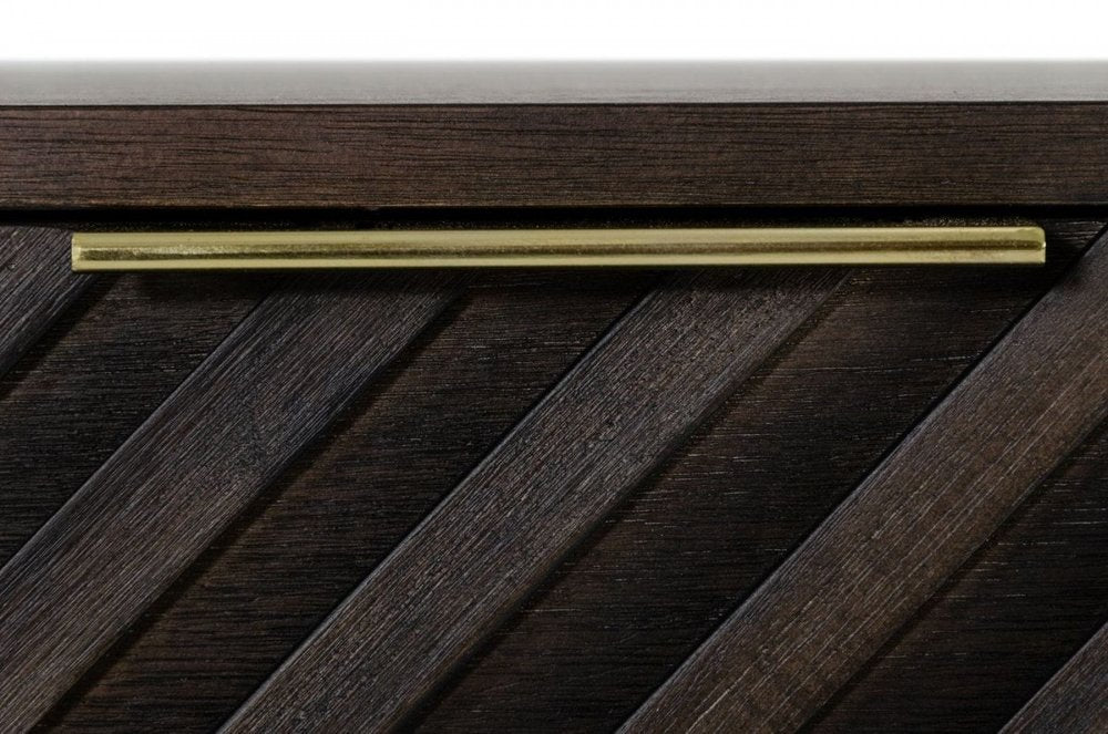 65" Dark Brown Solid Wood Six Drawer Double Dresser HomeRoots