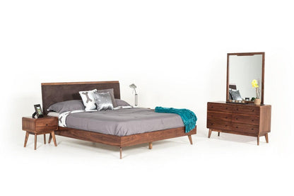 51" Walnut Solid Wood Six Drawer Double Dresser - FurniFindUSA