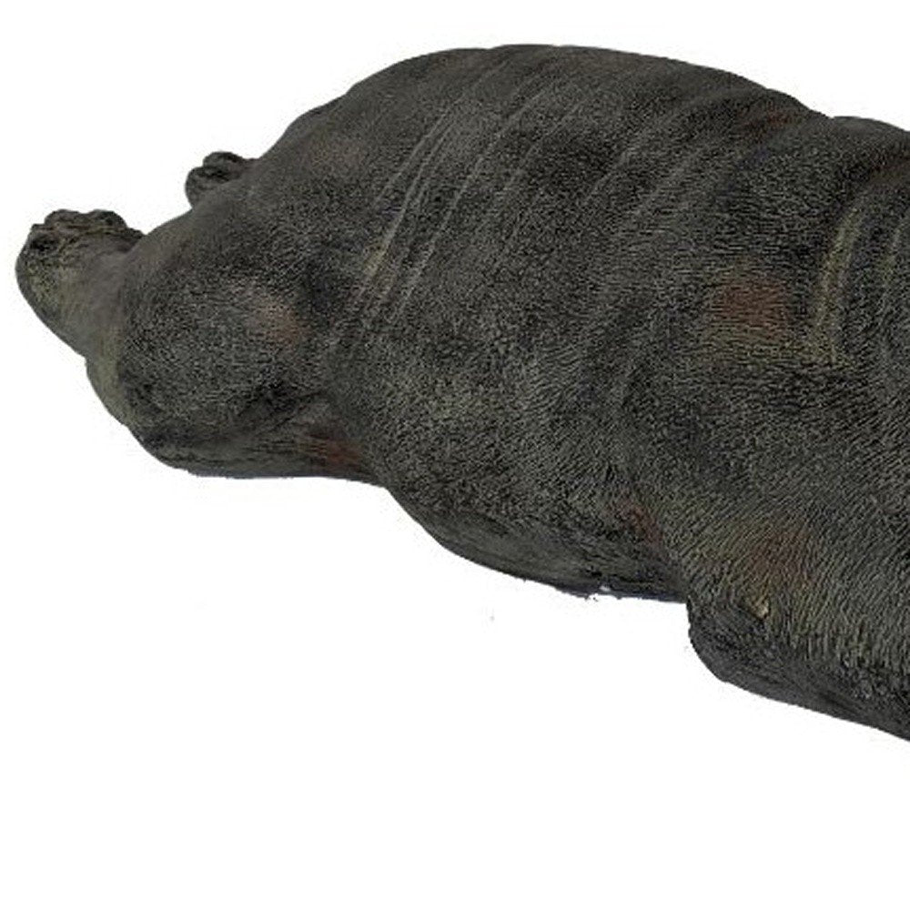 24" Sleepy Bulldog Indoor Outdoor Statue HomeRoots