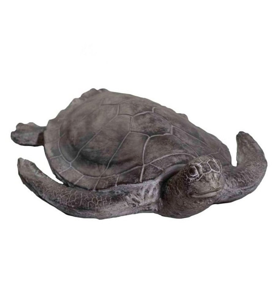 22" Sea Turtle Indoor Outdoor Statue HomeRoots