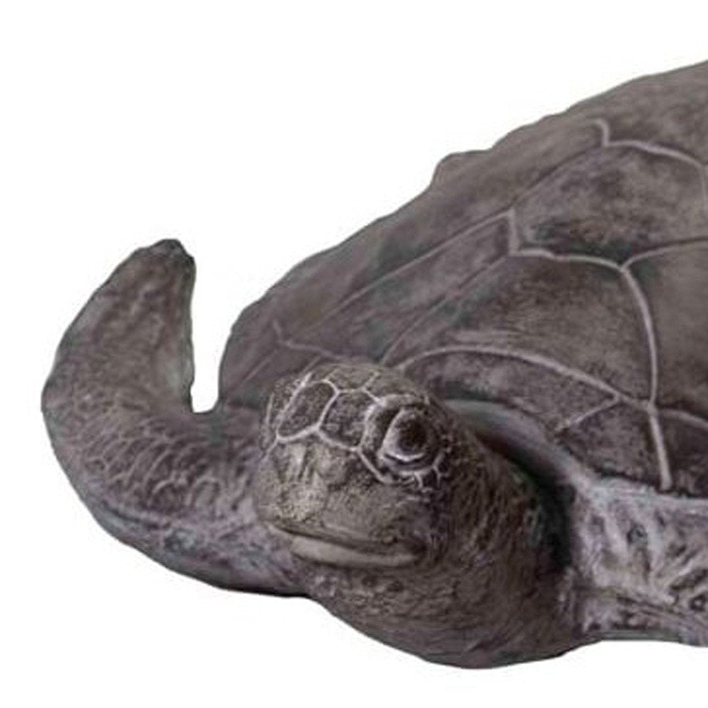 22" Sea Turtle Indoor Outdoor Statue HomeRoots