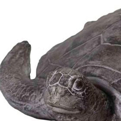 22" Sea Turtle Indoor Outdoor Statue HomeRoots