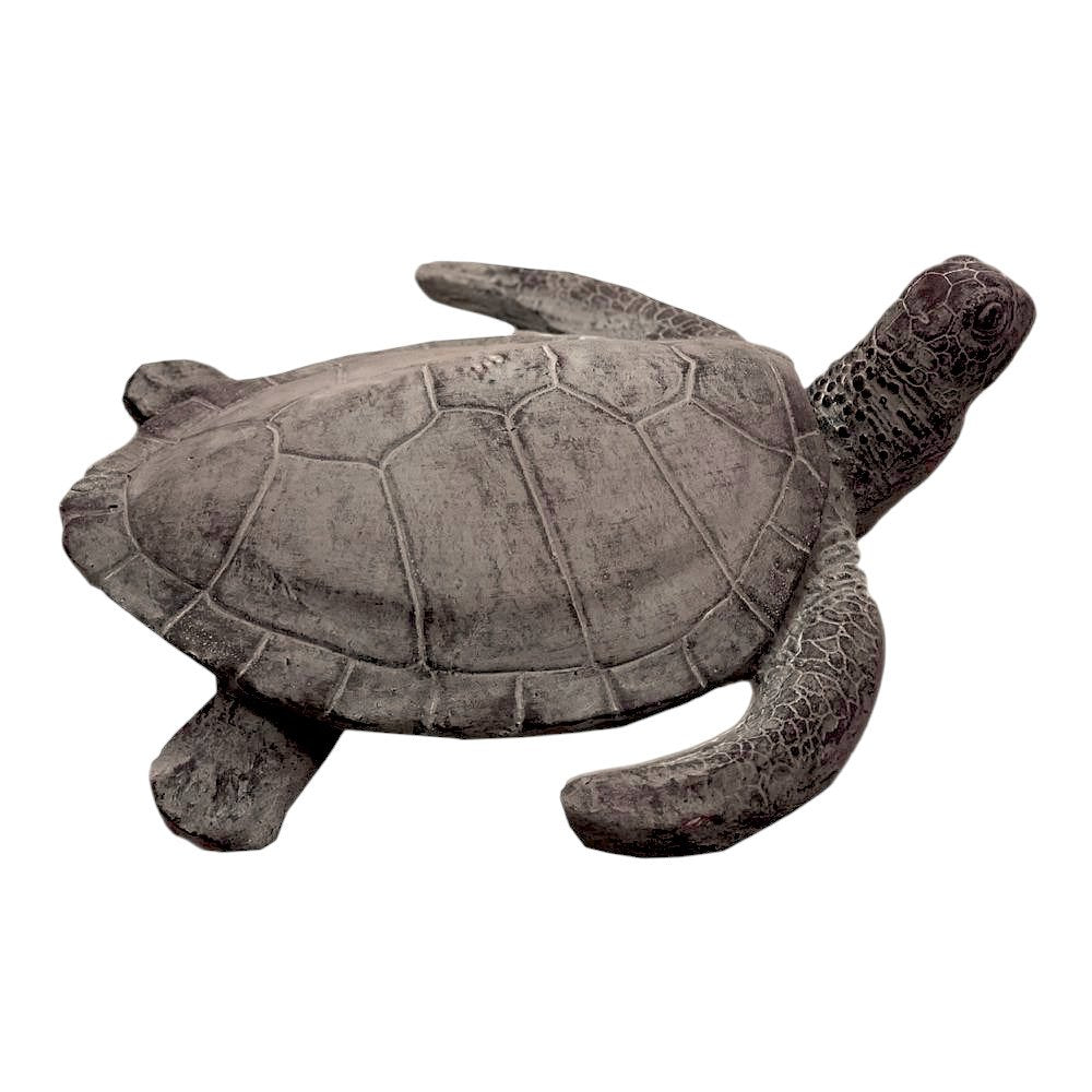 22" Sea Turtle Indoor Outdoor Statue HomeRoots